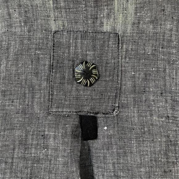 Earth Song Women's Grey 100% Linen Lightweight Jacket Size M - Picture 6 of 8